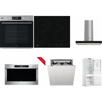Set domácích spotřebičů WHIRLPOOL OMSK58HU1SX + WHIRLPOOL AKT 8900 BA + WHIRLPOOL WHBS 62F LT K + WHIRLPOOL AMW 423/IX + WHIRLPOOL WIC 3C33 PFE + WHIRLPOOL WHC18 T311
