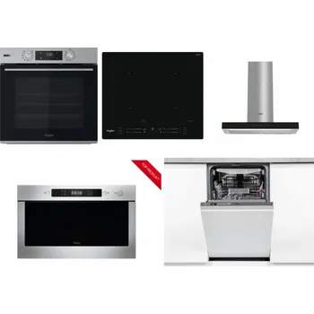 Set domácích spotřebičů WHIRLPOOL OMSK58HU1SX + WHIRLPOOL WL S7260 NE + WHIRLPOOL WHBS 62F LT K + WHIRLPOOL AMW 423/IX + WHIRLPOOL WSIO 3O34 PFE X