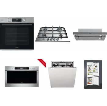 Set domácích spotřebičů WHIRLPOOL OMSK58HU1SX + WHIRLPOOL TKRL 661 IX EU + WHIRLPOOL AKR 749/1 IX + WHIRLPOOL AMW 423/IX + WHIRLPOOL WIO 3O540 PELG + WHIRLPOOL ART 65031