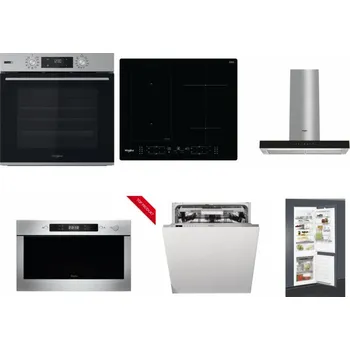 Set domácích spotřebičů WHIRLPOOL OMSK58HU1SX + WHIRLPOOL WL B8160 NE + WHIRLPOOL WHBS 62F LT K + WHIRLPOOL AMW 423/IX + WHIRLPOOL WIO 3T133 PLE + WHIRLPOOL ART 65031