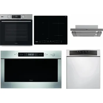 Set domácích spotřebičů WHIRLPOOL OMSK58HU1SX + WHIRLPOOL WL B8160 NE + WHIRLPOOL AKR 749/1 IX + WHIRLPOOL AMW 439 IX + WHIRLPOOL WBC 3C34 PF X