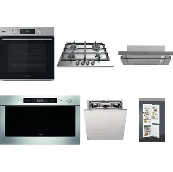 Set domácích spotřebičů WHIRLPOOL OMSK58HU1SX + WHIRLPOOL TKRL 661 IX EU + WHIRLPOOL AKR 749/1 IX + WHIRLPOOL AMW 439 IX + WHIRLPOOL WIO 3O540 PELG + WHIRLPOOL ART 66112