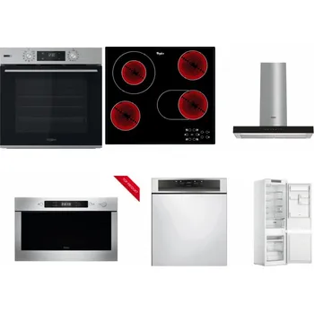 Set domácích spotřebičů WHIRLPOOL OMSK58HU1SX + WHIRLPOOL AKT 8190/BA + WHIRLPOOL WHBS 62F LT K + WHIRLPOOL AMW 423/IX + WHIRLPOOL WBC 3C34 PF X + WHIRLPOOL WHC18 T311