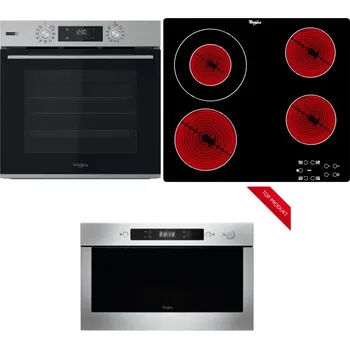 Set domácích spotřebičů WHIRLPOOL OMSK58HU1SX + WHIRLPOOL AKT 8130/NE + WHIRLPOOL AMW 423/IX