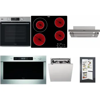 Set domácích spotřebičů WHIRLPOOL OMSK58HU1SX + WHIRLPOOL AKT 8130/NE + WHIRLPOOL AKR 5390/1 IX + WHIRLPOOL AMW 439 IX + WHIRLPOOL WIC 3C33 PFE + WHIRLPOOL ART 65031