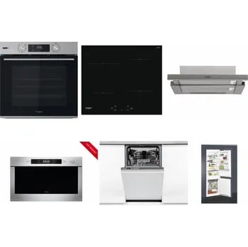 Set domácích spotřebičů WHIRLPOOL OMSK58HU1SX + WHIRLPOOL WS Q2760 BF + WHIRLPOOL AKR 5390/1 IX + WHIRLPOOL AMW 423/IX + WHIRLPOOL WSIO 3O34 PFE X + WHIRLPOOL ART 65031