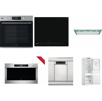Set domácích spotřebičů WHIRLPOOL OMSK58HU1SX + WHIRLPOOL WL S7260 NE + WHIRLPOOL AKR 650/1 IX + WHIRLPOOL AMW 423/IX + WHIRLPOOL WSBO 3O34 PF X + WHIRLPOOL WHC18 T311