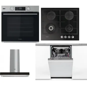 Set domácích spotřebičů WHIRLPOOL OMSK58HU1SX + WHIRLPOOL GOFL 629/NB + WHIRLPOOL WHBS 62F LT K + WHIRLPOOL WSIO 3O34 PFE X