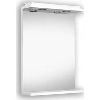 Zrcadlo Olsen spa Zrcadlo LU-45 Zrcadlo 45 cm s osvětlením a poličkou