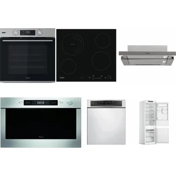 Set domácích spotřebičů WHIRLPOOL OMSK58HU1SX + WHIRLPOOL AKT 8900 BA + WHIRLPOOL AKR 5390/1 IX + WHIRLPOOL AMW 439 IX + WHIRLPOOL WBC 3C34 PF X + WHIRLPOOL WHC18 T311