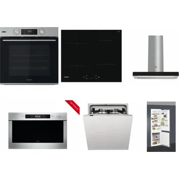 Set domácích spotřebičů WHIRLPOOL OMSK58HU1SX + WHIRLPOOL WS Q2760 BF + WHIRLPOOL WHBS 62F LT K + WHIRLPOOL AMW 423/IX + WHIRLPOOL WIC 3C33 PFE + WHIRLPOOL ART 66112