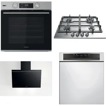 Set domácích spotřebičů WHIRLPOOL OMSK58HU1SX + WHIRLPOOL TKRL 661 IX EU + WHIRLPOOL AKR 62F LT K + WHIRLPOOL WBC 3C34 PF X