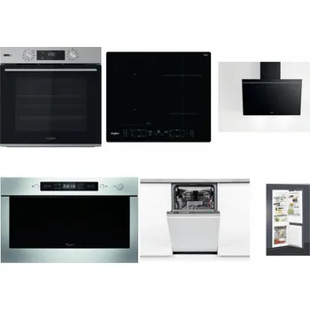 Set domácích spotřebičů WHIRLPOOL OMSK58HU1SX + WHIRLPOOL WL B8160 NE + WHIRLPOOL AKR 62F LT K + WHIRLPOOL AMW 439 IX + WHIRLPOOL WSIO 3O34 PFE X + WHIRLPOOL ART 65031