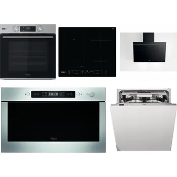 Set domácích spotřebičů WHIRLPOOL OMSK58HU1SX + WHIRLPOOL WL B8160 NE + WHIRLPOOL AKR 62F LT K + WHIRLPOOL AMW 439 IX + WHIRLPOOL WIO 3O540 PELG