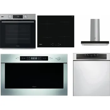 Set domácích spotřebičů WHIRLPOOL OMSK58HU1SX + WHIRLPOOL WS Q2760 BF + WHIRLPOOL WHBS 62F LT K + WHIRLPOOL AMW 439 IX + WHIRLPOOL WBC 3C34 PF X