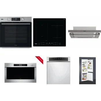 Set domácích spotřebičů WHIRLPOOL OMSK58HU1SX + WHIRLPOOL WL B8160 NE + WHIRLPOOL AKR 5390/1 IX + WHIRLPOOL AMW 423/IX + WHIRLPOOL WBC 3C34 PF X + WHIRLPOOL ART 65031