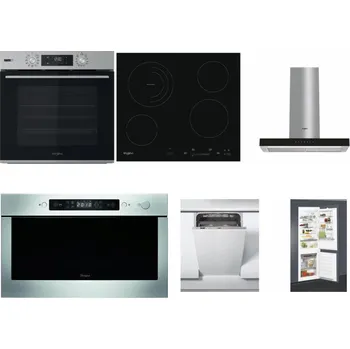 Set domácích spotřebičů WHIRLPOOL OMSK58HU1SX + WHIRLPOOL AKT 8900 BA + WHIRLPOOL WHBS 62F LT K + WHIRLPOOL AMW 439 IX + WHIRLPOOL WSIC 3M27 C + WHIRLPOOL ART 65031
