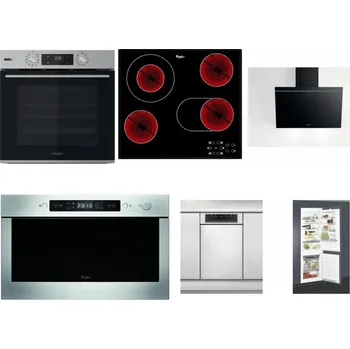 Set domácích spotřebičů WHIRLPOOL OMSK58HU1SX + WHIRLPOOL AKT 8190/BA + WHIRLPOOL AKR 62F LT K + WHIRLPOOL AMW 439 IX + WHIRLPOOL WSBO 3O34 PF X + WHIRLPOOL ART 65031