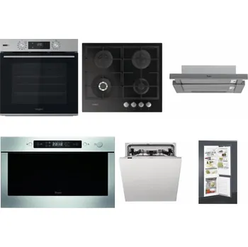 Set domácích spotřebičů WHIRLPOOL OMSK58HU1SX + WHIRLPOOL GOFL 629/NB + WHIRLPOOL AKR 749/1 IX + WHIRLPOOL AMW 439 IX + WHIRLPOOL WIC 3C33 PFE + WHIRLPOOL ART 65031