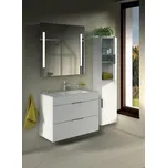 Jika Cube skříňka s 2 zásuvkami s umývátkem 80 cm bílá; úchytky antracit