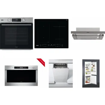 Set domácích spotřebičů WHIRLPOOL OMSK58HU1SX + WHIRLPOOL WL B8160 NE + WHIRLPOOL AKR 5390/1 IX + WHIRLPOOL AMW 423/IX + WHIRLPOOL WSIC 3M27 C + WHIRLPOOL ART 65031