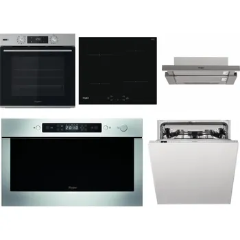 Set domácích spotřebičů WHIRLPOOL OMSK58HU1SX + WHIRLPOOL WS Q2760 BF + WHIRLPOOL AKR 5390/1 IX + WHIRLPOOL AMW 439 IX + WHIRLPOOL WIC 3C33 PFE