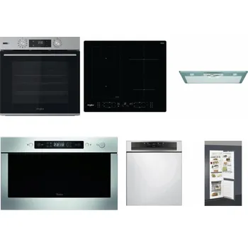 Set domácích spotřebičů WHIRLPOOL OMSK58HU1SX + WHIRLPOOL WL B8160 NE + WHIRLPOOL AKR 650/1 IX + WHIRLPOOL AMW 439 IX + WHIRLPOOL WBC 3C34 PF X + WHIRLPOOL ART 66112