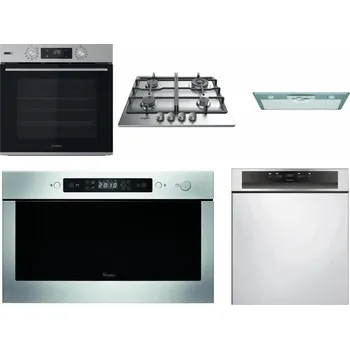 Set domácích spotřebičů WHIRLPOOL OMSK58HU1SX + WHIRLPOOL TKRL 661 IX EU + WHIRLPOOL AKR 650/1 IX + WHIRLPOOL AMW 439 IX + WHIRLPOOL WBC 3C34 PF X