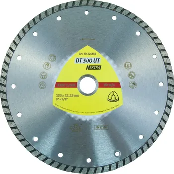 Brusný kotouč KLINGSPOR Kotouč diamantový turbo DT300UT | 230x7x2,5x22,2 mm
