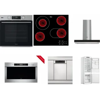 Set domácích spotřebičů WHIRLPOOL OMSK58HU1SX + WHIRLPOOL AKT 8190/BA + WHIRLPOOL WHBS 62F LT K + WHIRLPOOL AMW 423/IX + WHIRLPOOL WSBO 3O34 PF X + WHIRLPOOL WHC18 T311
