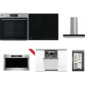 Set domácích spotřebičů WHIRLPOOL OMSK58HU1SX + WHIRLPOOL AKT 8900 BA + WHIRLPOOL WHBS 62F LT K + WHIRLPOOL AMW 423/IX + WHIRLPOOL WSIO 3O34 PFE X + WHIRLPOOL ART 66112