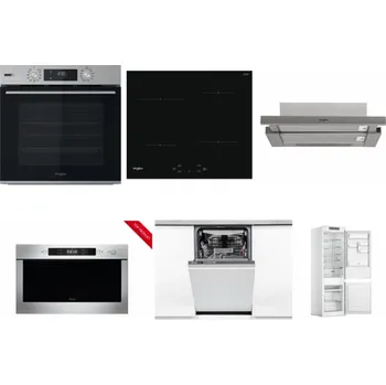 Set domácích spotřebičů WHIRLPOOL OMSK58HU1SX + WHIRLPOOL WS Q2760 BF + WHIRLPOOL AKR 5390/1 IX + WHIRLPOOL AMW 423/IX + WHIRLPOOL WSIO 3O34 PFE X + WHIRLPOOL WHC18 T311
