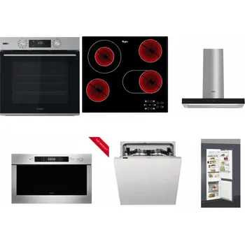 Set domácích spotřebičů WHIRLPOOL OMSK58HU1SX + WHIRLPOOL AKT 8190/BA + WHIRLPOOL WHBS 62F LT K + WHIRLPOOL AMW 423/IX + WHIRLPOOL WIC 3C33 PFE + WHIRLPOOL ART 66112