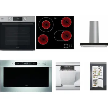 Set domácích spotřebičů WHIRLPOOL OMSK58HU1SX + WHIRLPOOL AKT 8190/BA + WHIRLPOOL WHBS 62F LT K + WHIRLPOOL AMW 439 IX + WHIRLPOOL WSIC 3M27 C + WHIRLPOOL ART 66112