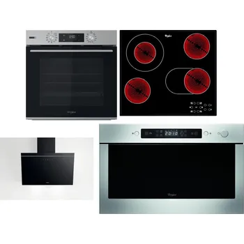 Set domácích spotřebičů WHIRLPOOL OMSK58HU1SX + WHIRLPOOL AKT 8190/BA + WHIRLPOOL AKR 62F LT K + WHIRLPOOL AMW 439 IX