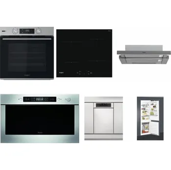Set domácích spotřebičů WHIRLPOOL OMSK58HU1SX + WHIRLPOOL WS Q2760 BF + WHIRLPOOL AKR 749/1 IX + WHIRLPOOL AMW 439 IX + WHIRLPOOL WSBO 3O34 PF X + WHIRLPOOL ART 65031