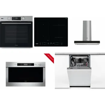 Set domácích spotřebičů WHIRLPOOL OMSK58HU1SX + WHIRLPOOL WL B8160 NE + WHIRLPOOL WHBS 62F LT K + WHIRLPOOL AMW 423/IX + WHIRLPOOL WSIO 3O34 PFE X