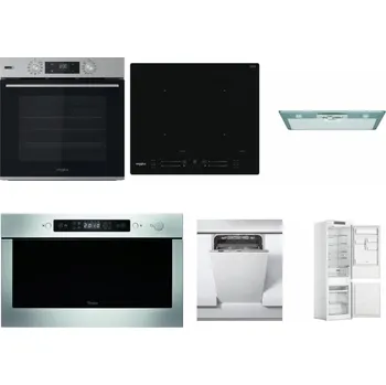 Set domácích spotřebičů WHIRLPOOL OMSK58HU1SX + WHIRLPOOL WL S7260 NE + WHIRLPOOL AKR 650/1 IX + WHIRLPOOL AMW 439 IX + WHIRLPOOL WSIC 3M27 C + WHIRLPOOL WHC18 T311