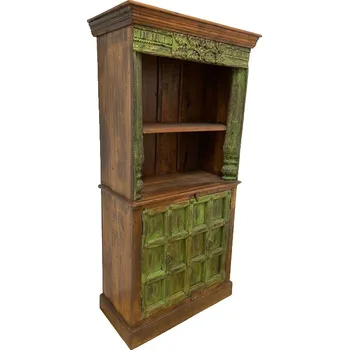 Knihovna Masivní zelená knihovna India UNIKAT