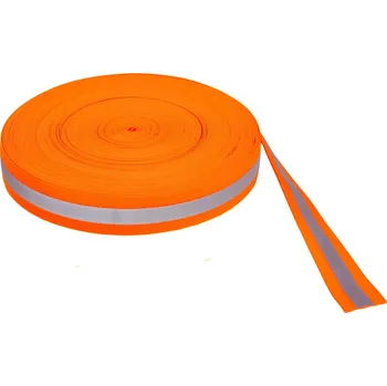 Pruženka s reflexním pásem š. 40 mm - oranžová