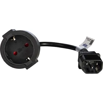 Napájecí kabel Akyga prodlužovací napájecí kabel CEE 7/4/C14 15cm