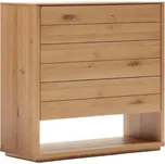 Dubová komoda Kave Home Alguema 100 x 40 cm se zásuvkami