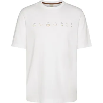 Pánské tričko Bugatti pánské triko 8350 35107 10 Bílá XXXL