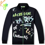 Chlapecká mikina - KUGO MM1741, černá Barva: Černá, Velikost: 164