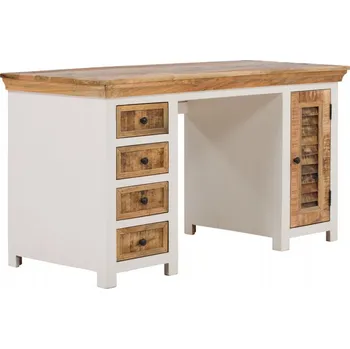 Psací stůl Sob nábytek - Madagaskar - Psací stůl z masivu - masiv, bílý