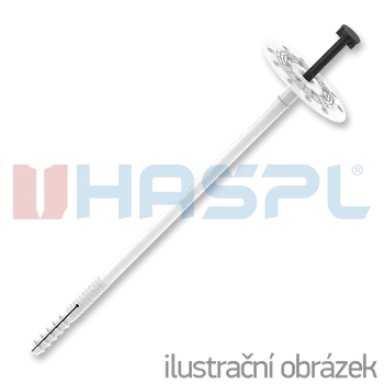 Hmoždinka HAŠPL Hmoždinka talířová s polyamidovým trnem TTH, 10/60x90mm, polypropylen