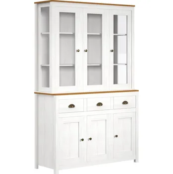 Příborník do zásuvky Široký příborník s nástavcem z borovice Topazio