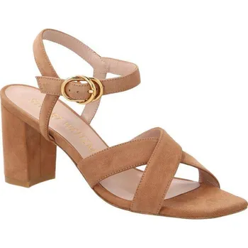 Dámské holínky Stuart Weitzman Kůžoné sandály na klínku ANALEIGH | Barva:bronzově hnědý | Velikost:36,5