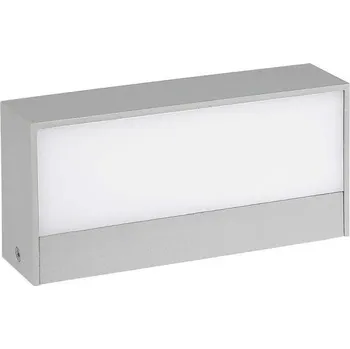 Nástěnné svítidlo LED nástěnné svítidlo 9W 850LM UP&DOWN šedé IP65 Neutrální bílá