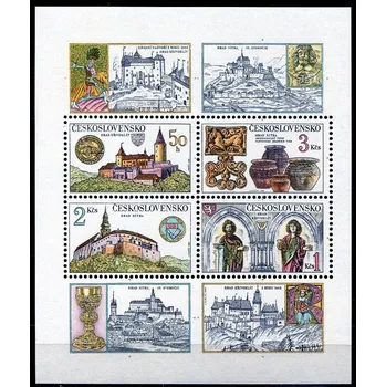 Poštovní známka Českosloveská pošta (1982) A 2545 - 2548 ** - Československo - Poklady čs. hradů a zámků